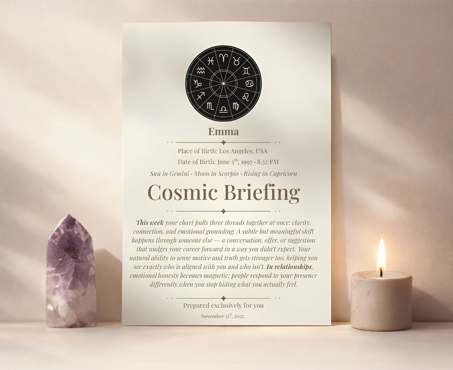 StarPrinted® Cosmic Briefing