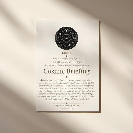 StarPrinted® Cosmic Briefing